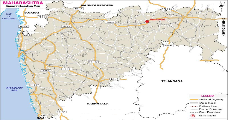 Tourist Map Guide of Amravati – Mumbai Orbit