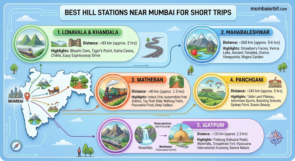 Best Hill Stations Near Mumbai for Short Trips